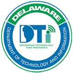 Logo for the Delaware Department of Technology and Information